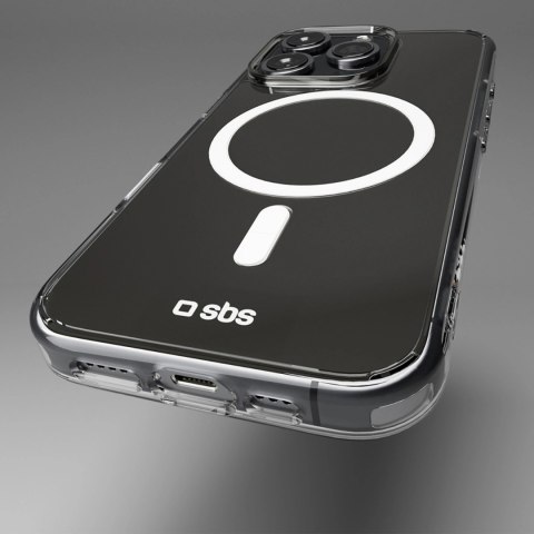 Etui SBS Extreme Mag D3O MagSafe do iPhone 16 Pro - przezroczyste