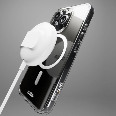 Etui SBS Extreme Mag D3O MagSafe do iPhone 16 Pro - przezroczyste