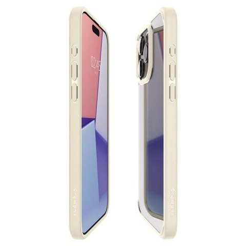 Etui Spigen Crystal Hybrid na iPhone 15 Pro Max - przezroczysto-beżowe