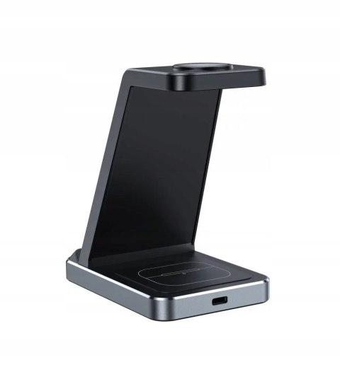 Ładowarka indukcyjna QI Tech-protect qi15w-a26 3in1 wireless charger black