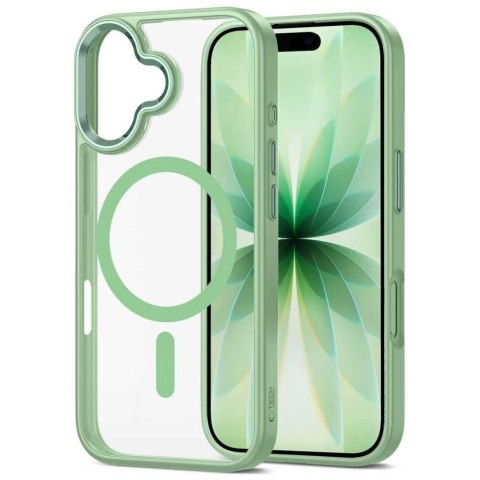 Etui Tech-Protect MagMat MagSafe na iPhone 17 - przezroczysto-zielone