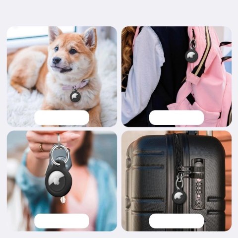 Etui Tech-Protect Rough 2-pack na Apple AirTag - czarne