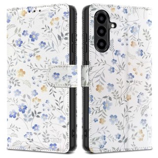 Etui Tech-Protect Wallet na Samsung Galaxy A57 5G - kolorowe kwiaty