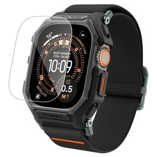 SPIGEN LITE FIT PRO & TEMPERED GLASS APPLE WATCH ULTRA 1 / 2 / 3 (49 MM) MATTE BLACK