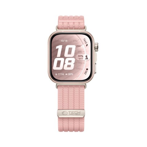 TECH-PROTECT NYLON HUAWEI WATCH FIT 3 / 4 / 4 PRO / 5 / 5 PRO LIGHT PINK