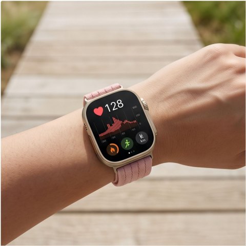 TECH-PROTECT NYLON HUAWEI WATCH FIT 3 / 4 / 4 PRO / 5 / 5 PRO LIGHT PINK