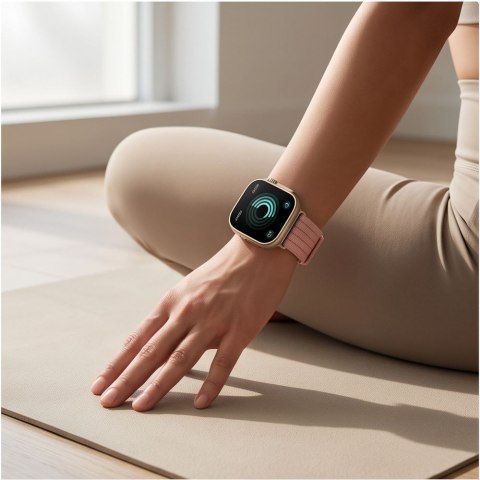 TECH-PROTECT NYLON HUAWEI WATCH FIT 3 / 4 / 4 PRO / 5 / 5 PRO LIGHT PINK