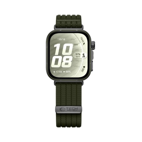 TECH-PROTECT NYLON HUAWEI WATCH FIT 3 / 4 / 4 PRO / 5 / 5 PRO MILITARY GREEN
