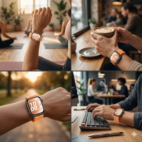 TECH-PROTECT NYLON HUAWEI WATCH FIT 3 / 4 / 4 PRO / 5 / 5 PRO ORANGE