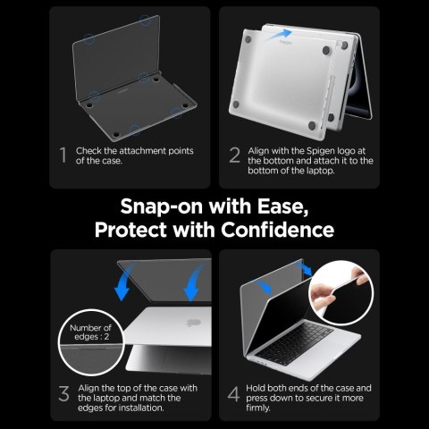 SPIGEN AIRSKIN MACBOOK PRO 16 M1-M5 / M5 PRO / M5 PRO MAX 2021-2026 FROST CLEAR