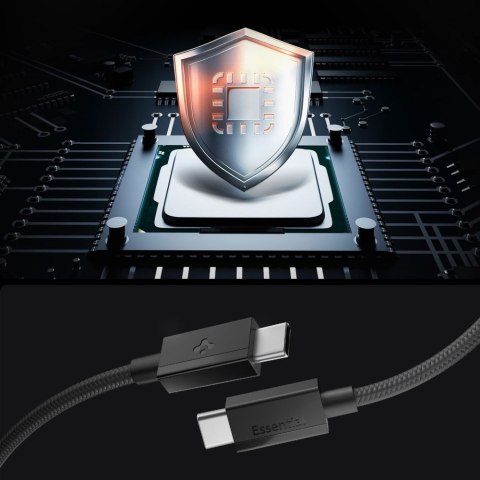 SPIGEN EB6015CC ESSENTIAL TYPE-C CABLE 60W 150CM BLACK
