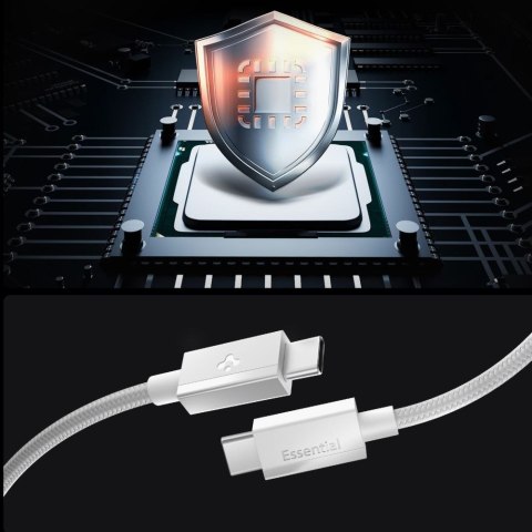 SPIGEN EB6015CC ESSENTIAL TYPE-C CABLE 60W 150CM WHITE