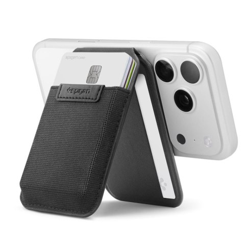 SPIGEN S314-4 SLIM FOLD TRIPOD WALLET MAGSAFE BLACK