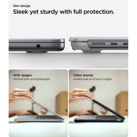 SPIGEN URBAN FIT MACBOOK AIR 15 M2-M5 2023-2026 HEATHER GREY