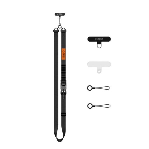 TECH-PROTECT C9S ROPE CROSSBODY BLACK/ORANGE