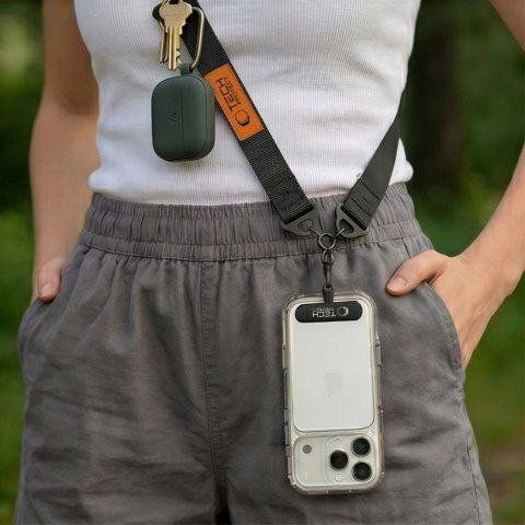 TECH-PROTECT C9S ROPE CROSSBODY BLACK/ORANGE