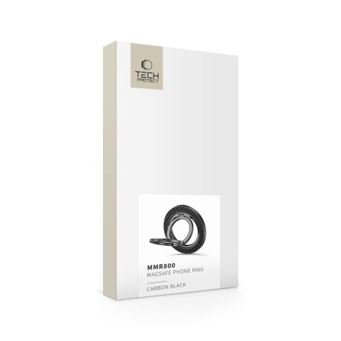 TECH-PROTECT MMR800 MAGNETIC MAGSAFE PHONE RING CARBON BLACK
