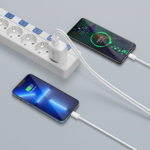 TECH-PROTECT NCA65W-GAN 2-PORT NETWORK CHARGER PD 65W / QC3.0 WHITE