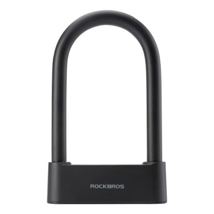 Zapięcie rowerowe Rockbros 32210818001 SMART z czytnikiem linii papilarnych i łącznością Bluetooth - czarny