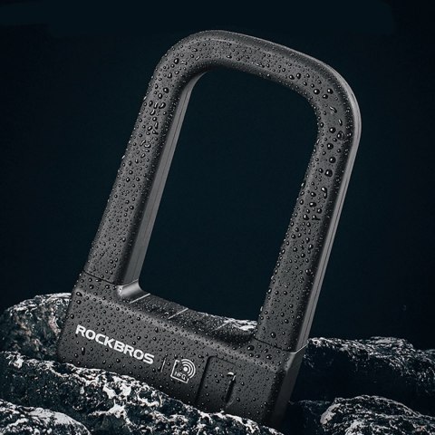 Zapięcie rowerowe Rockbros RBNS1 SMART z czytnikiem NFC - czarne