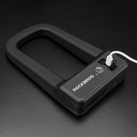 Zapięcie rowerowe Rockbros RBNS1 SMART z czytnikiem NFC - czarne