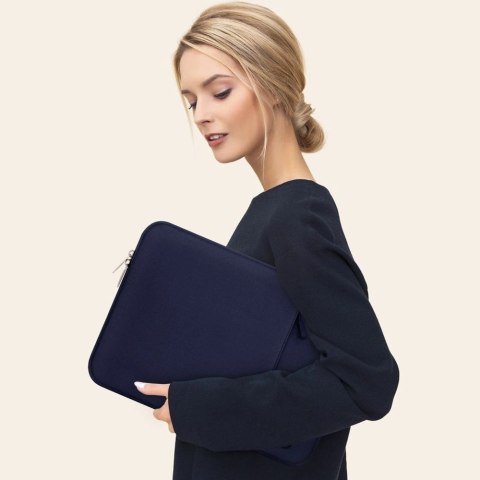 Etui Tech-Protect Sleevy Laptop 13-14 - granatowe