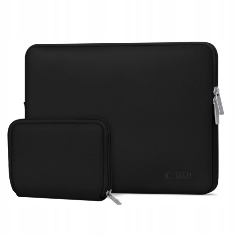 Etui na laptopa Tech-Protect Neoslim 13-14 cali czarny + torba na akcesoria