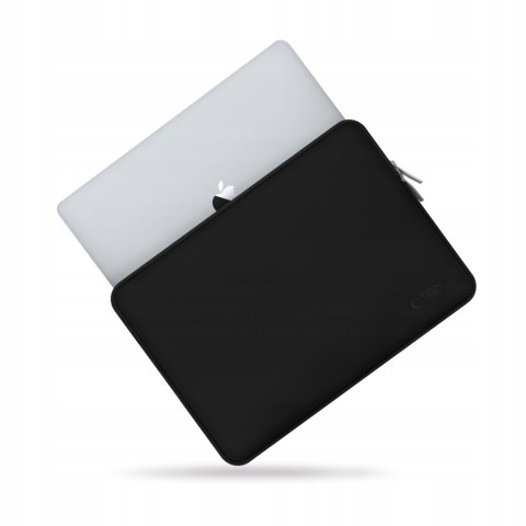 Etui na laptopa Tech-Protect Neoslim 13-14 cali czarny + torba na akcesoria
