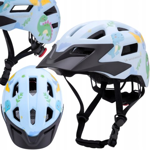 Kask Dziecięcy na Rower XS Regulowany Lekki Bezpieczny Wentylowany Daszek