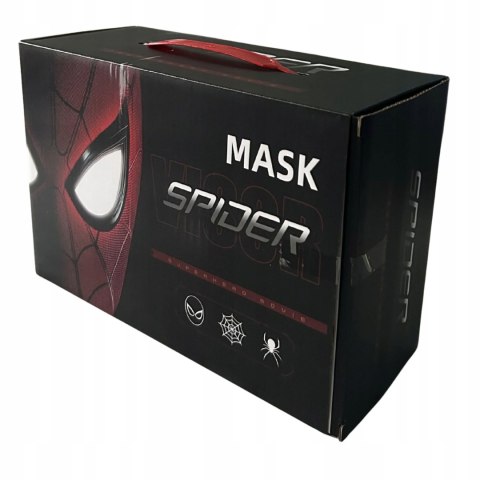 Maska na twarz Maska Ruchome Oczy Spiderman tkanina pająk czarny Braders