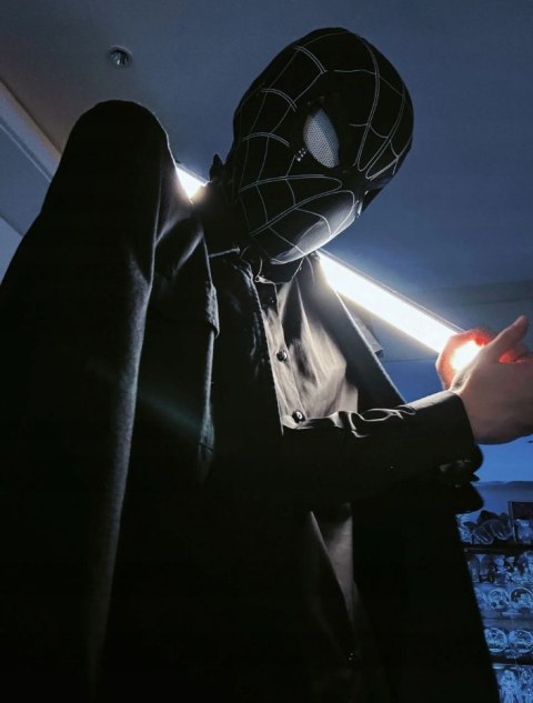 Maska na twarz Spider-man plastik