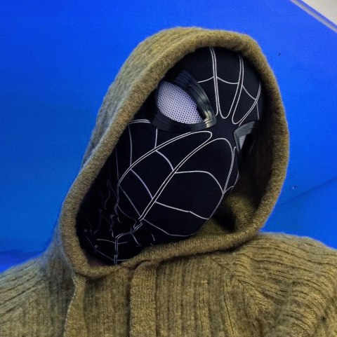 Maska na twarz Spider-man plastik