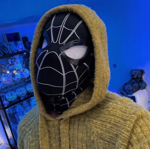 Maska na twarz Spider-man plastik
