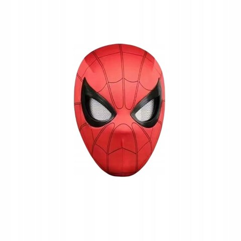 Maska na twarz Spiderman z ruchomymi oczami czerwona tkanina uniseks Brader