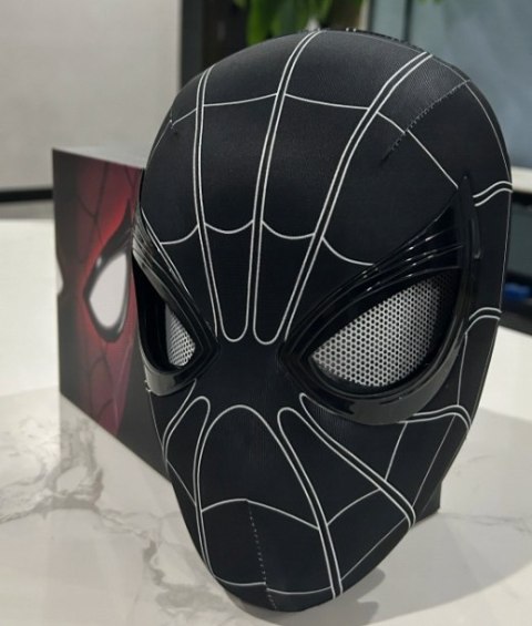 RUCHOME OCZY MASKA SPIDERMAN VENOM SYMBIOTE PLASTIK COSPLAY BLACK HALLOWEEN