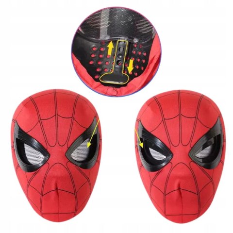 RUCHOME OCZY MASKA SPIDERMAN VENOM SYMBIOTE PLASTIK COSPLAY BLACK HALLOWEEN