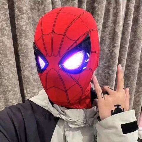 Spiderman Maska Na Twarz Oczy Są Ruchome Hero Maska Cosplay Dzieci/dorośli