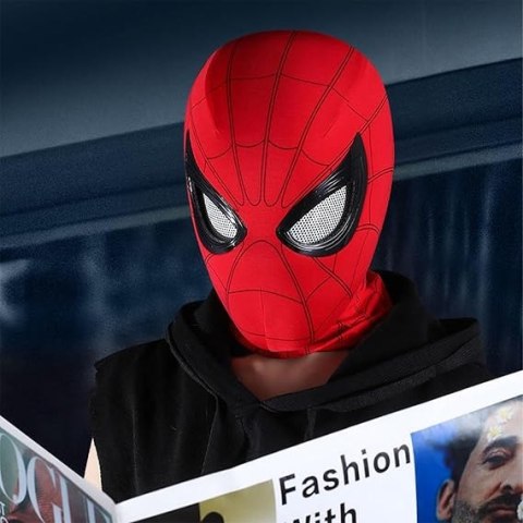 Spiderman Maska Na Twarz Oczy Są Ruchome Hero Maska Cosplay Dzieci/dorośli