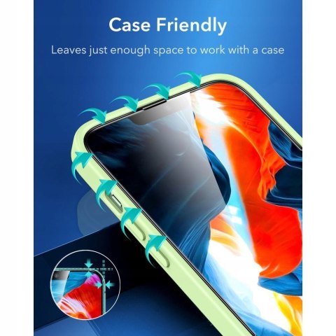 Szkło hartowane ESR do Apple iPhone 13 mini 2 szt. Braders ramka montażowa