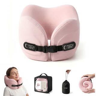 TECH-PROTECT COMFORTREST TRAVEL NECK PILLOW PINK