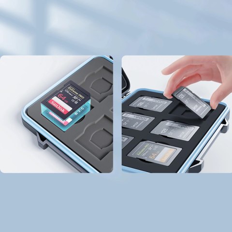 Etui Orico PHCD na karty pamięci i nośniki danych Black 2.5" SSD 2.5" HDD M.2 SSD SD Micro SD CompactFlash czytniki kart - czarn