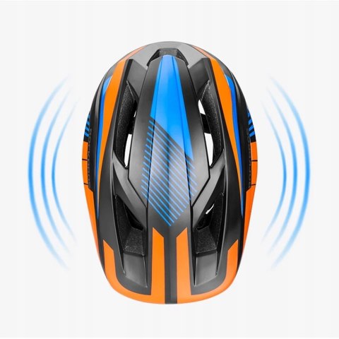 Kask rowerowy dziecięcy Rockbros full face wielokolorowy rozmiar S 48-53 cm