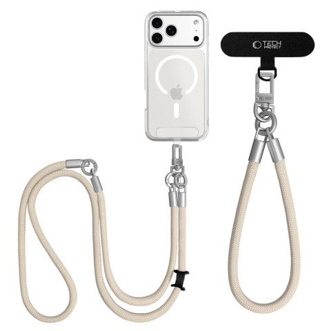 TECH-PROTECT C10S ROPE CROSSBODY & WRIST DESERT BEIGE/TITANIUM