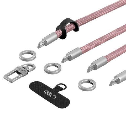 TECH-PROTECT C10S ROPE CROSSBODY & WRIST DUSTY ROSE/TITANIUM