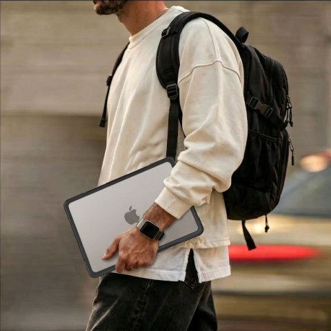 TECH-PROTECT VELAR MACBOOK AIR 13 M2-M5 2023-2026 BLACK/MATTE CLEAR