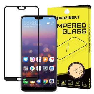 Szkło hartowane na cały ekran z ramką do Huawei P20 Pro czarny