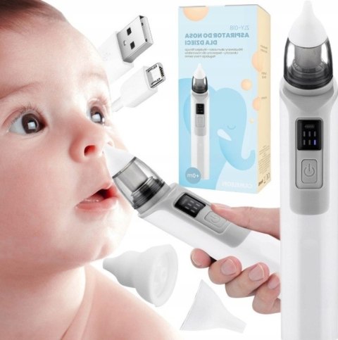 Aspirator elektryczny do Nosa Uszu Odkurzacz do kataru Dla Dzieci SKUTECZNY