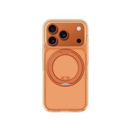 Etui AMAZINGTHING Titan Pro Spin na iPhone 17 Pro Max kompatybilne z MagSafe - pomarańczowe