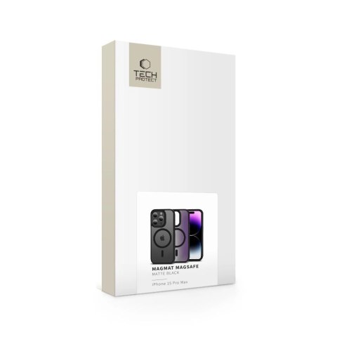 Etui Tech-Protect MagMat MagSafe na iPhone 15 Pro Max - czarny mat