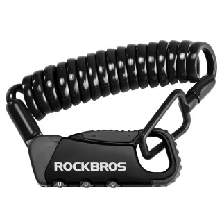 Zapięcie rowerowe Rockbros RBK6N na szyfr - czarne